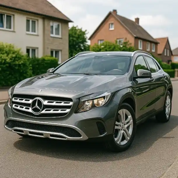 Gebrauchtwagen Mittelklasse beim Autoankauf in Pfungstadt, bereit für den Verkauf.